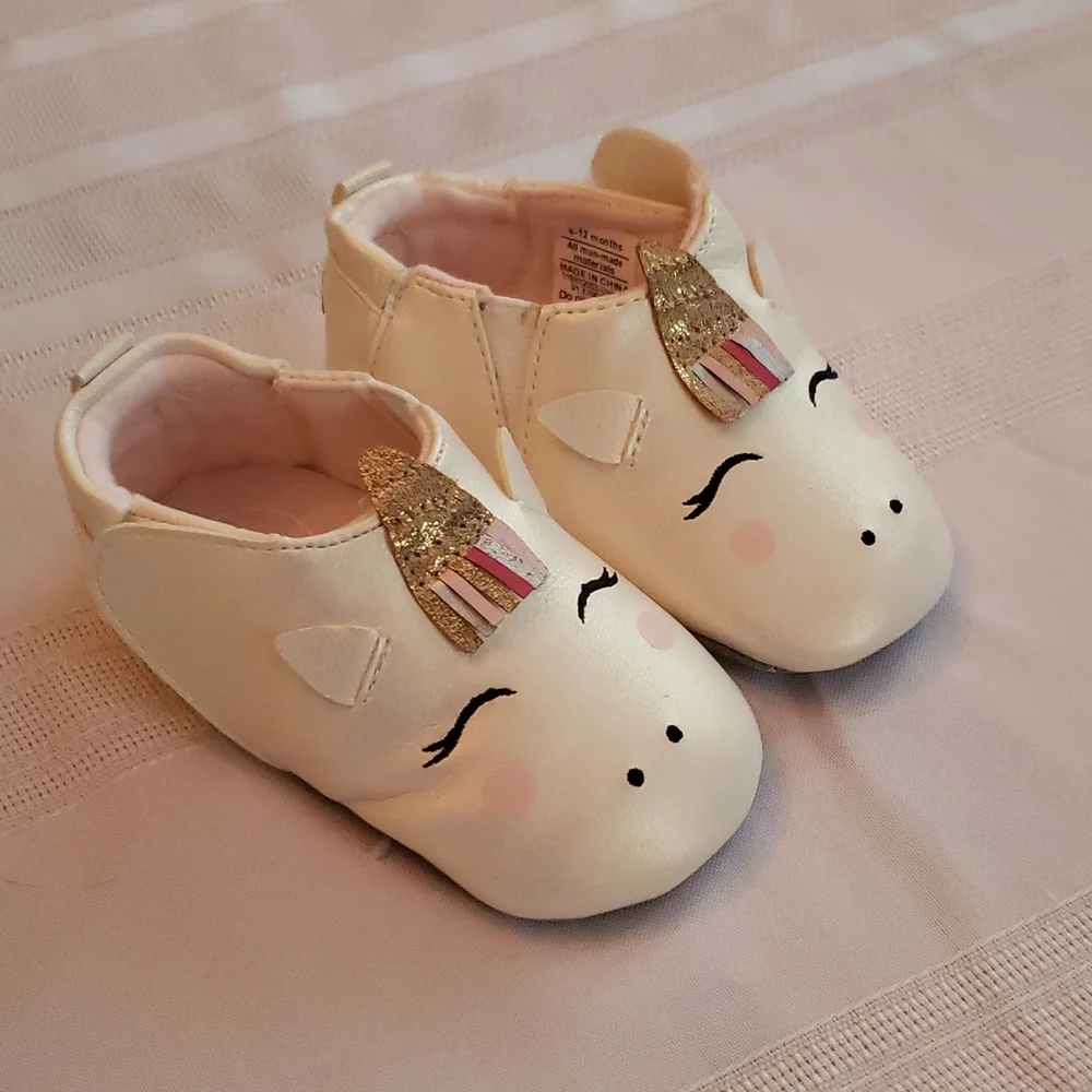 Baby girl unicorn shoes/booties - Picture 5 of 5